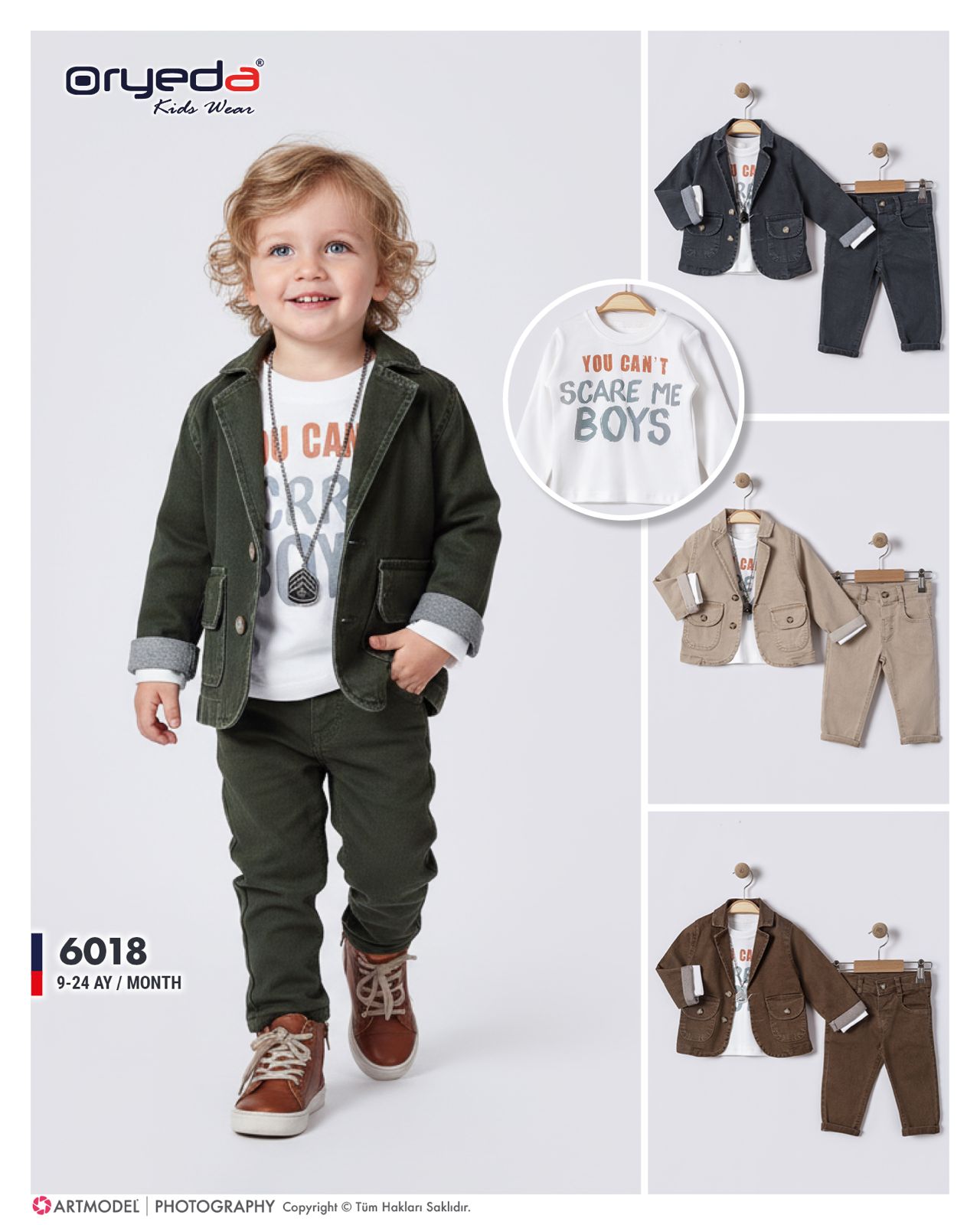 ERKEK KOLYELİ CEKETLİ TAKIM 9-24 AY