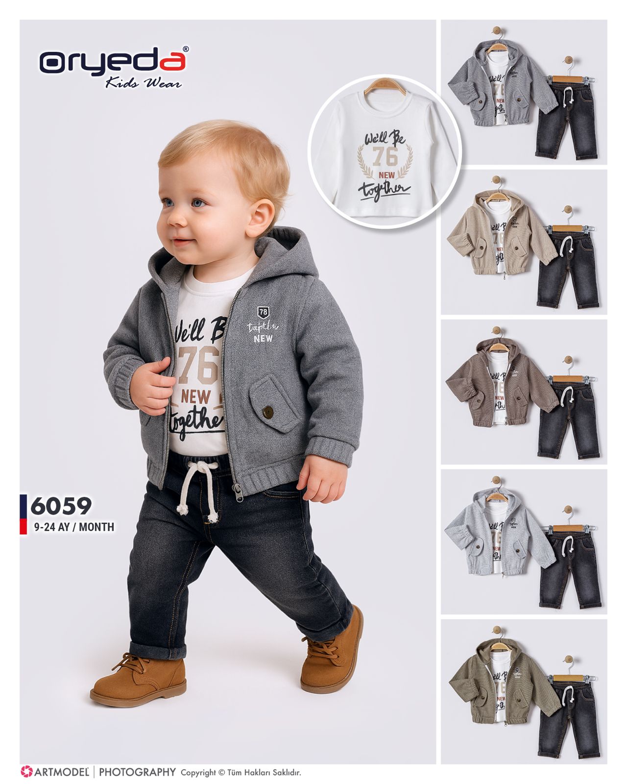 6059-ERKEK HIRKALI KOT PANTOLONLU TAKIM 9-24 AY