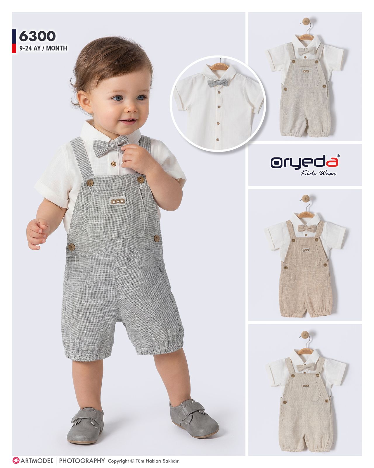 6300- ERKEK GÖMLEKLİ KETEN SLOPET 9-24  AY