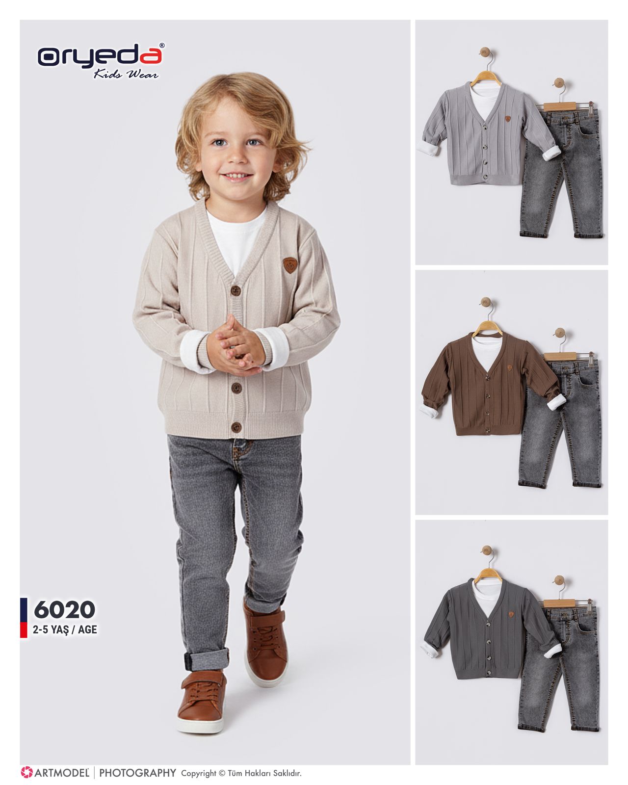 6020-ERKEK TRİKO HIRKALI TAKIM 2-5 YAŞ