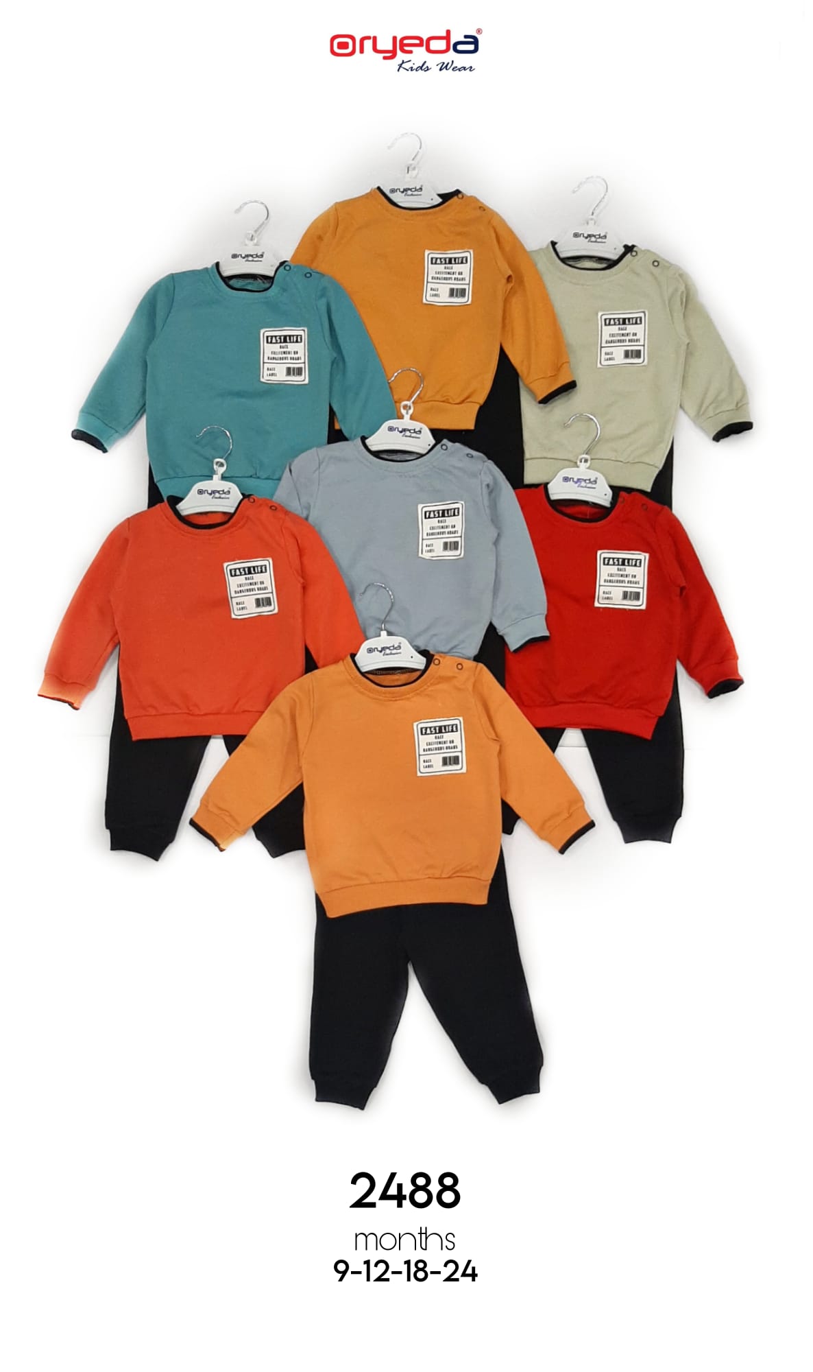 2488-ERKEK BASKILI İKİİPLİK TAKIM 9-24 AY