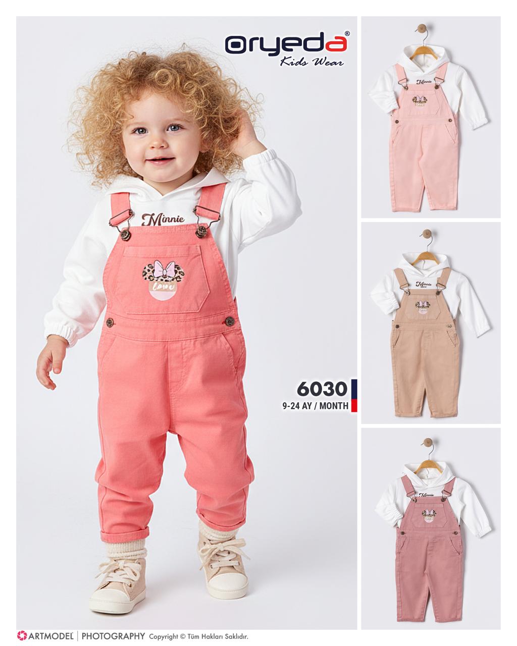 6030-KIZ  BADİLİ BASKILI RENKLİ SLOPET 9-24 AY