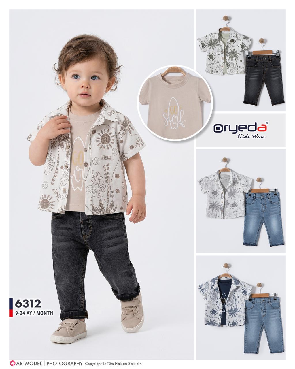 6312-ERKEK BADİLİ MÜSLİN GÖMLEKLİ TAKIM 9-24 AY