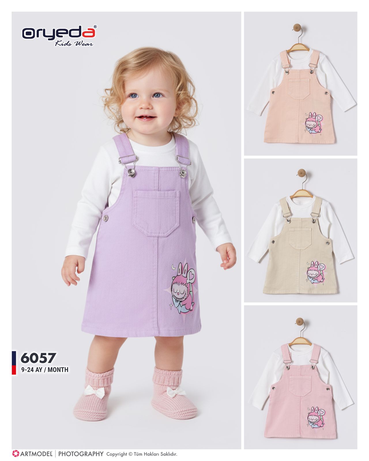 6057-KIZ BASKILI BADİLİ RENKİ JİLE 9-24 AY